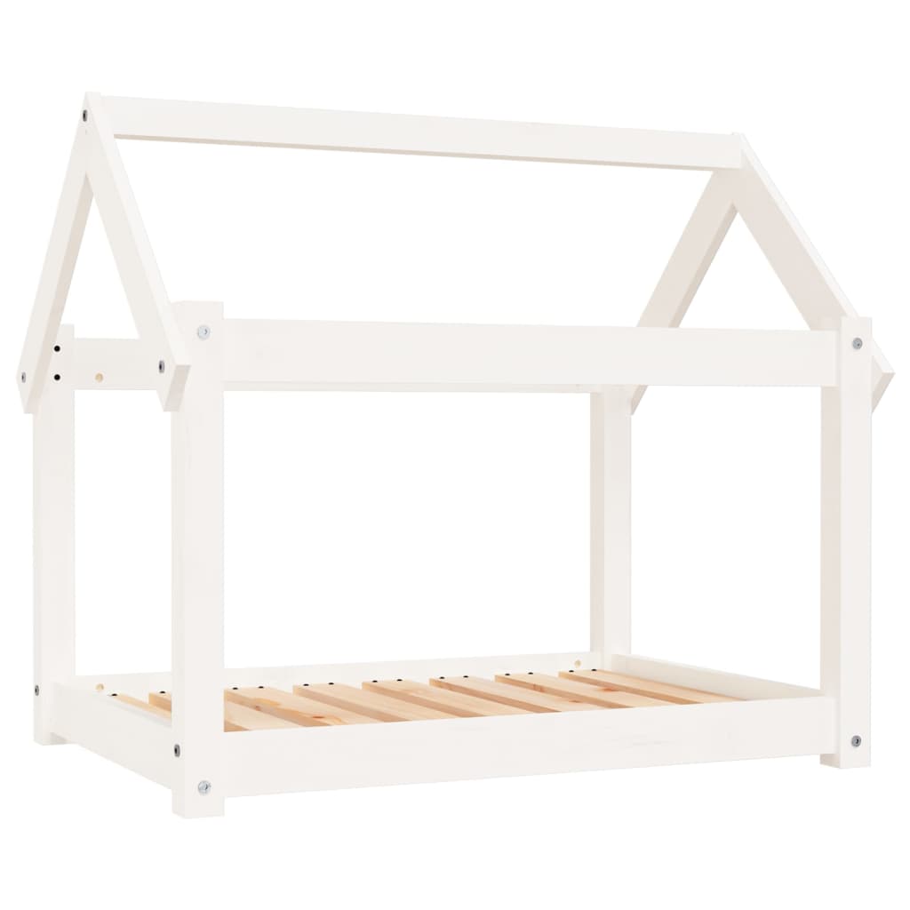 Hondenbed Massief Grenenhout 81 x 60 x 70 cm Wit