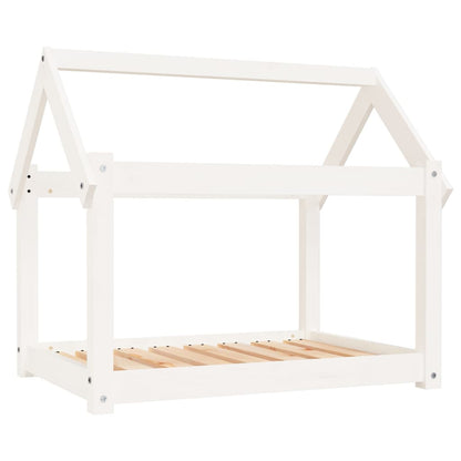 Hondenbed Massief Grenenhout 81 x 60 x 70 cm Wit