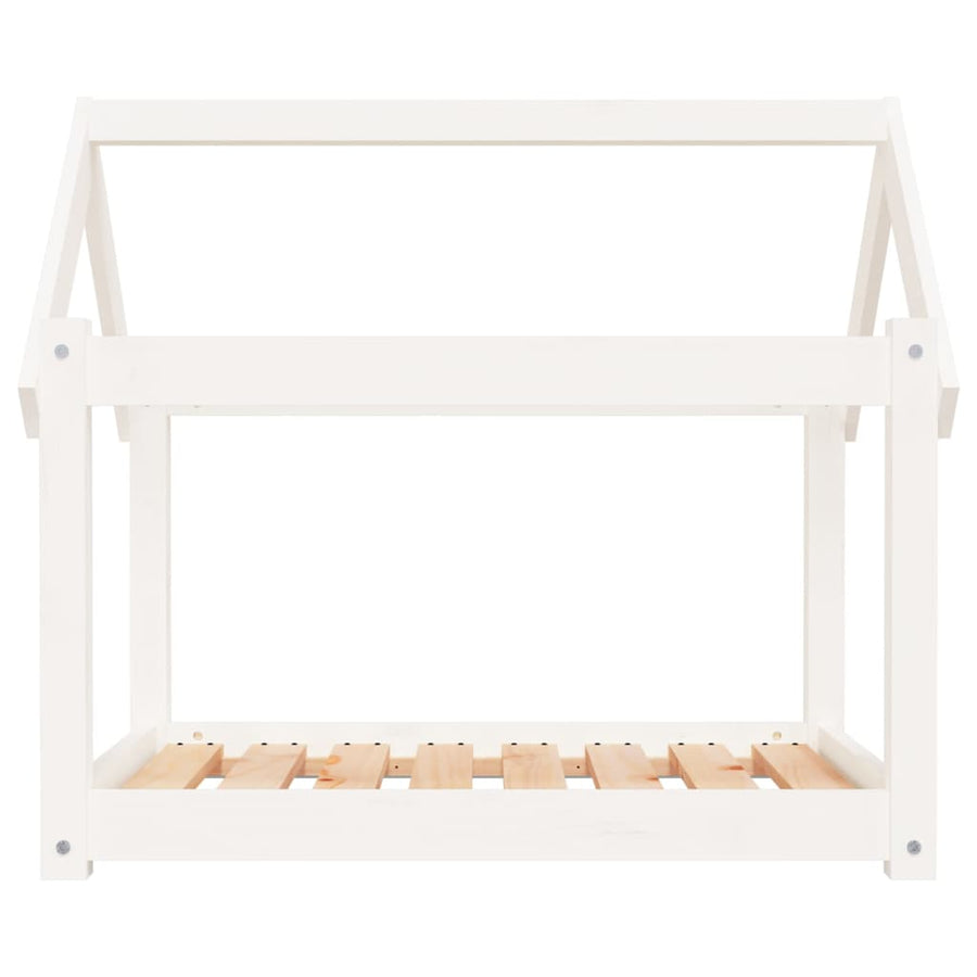 Hondenbed Massief Grenenhout 81 x 60 x 70 cm Wit