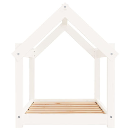 Hondenbed Massief Grenenhout 81 x 60 x 70 cm Wit
