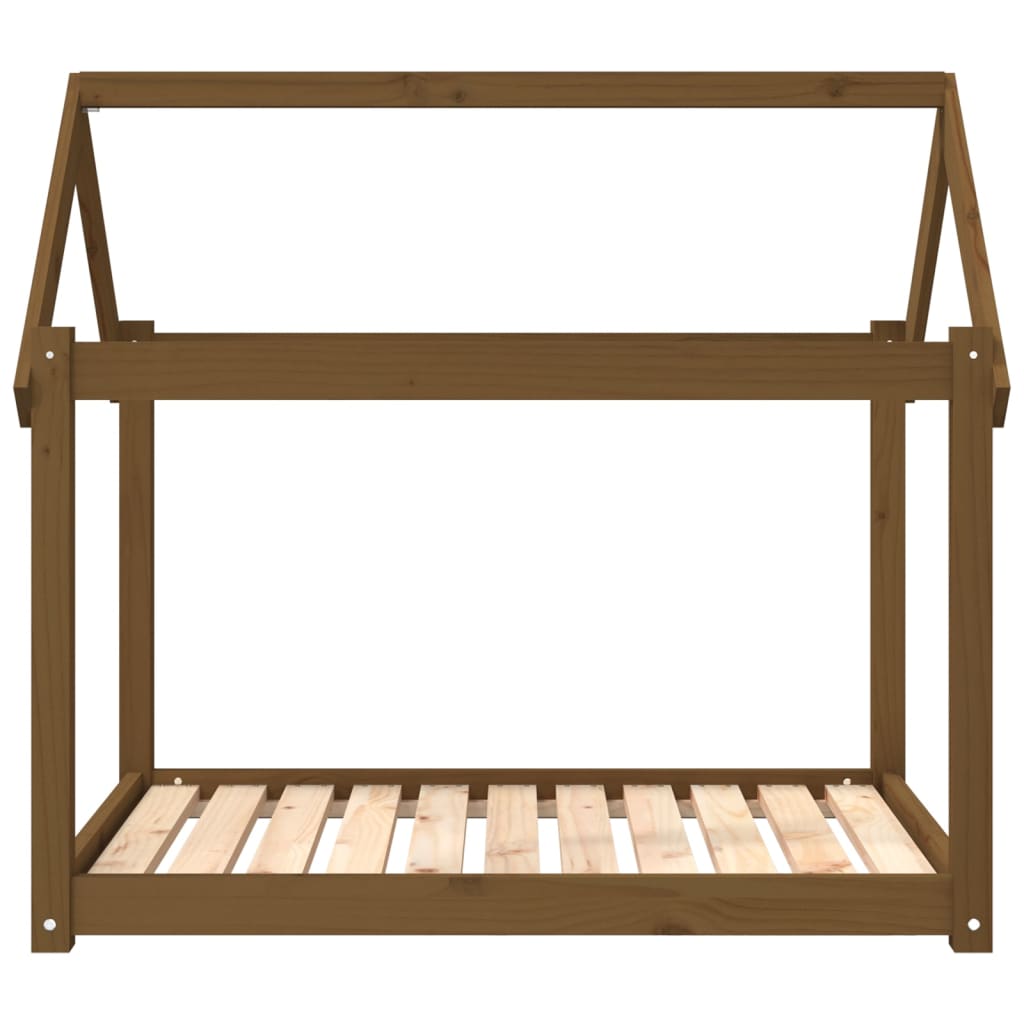 Hondenmand 101x70x90 cm massief grenenhout honingbruin 101 x 70 x 90 cm Honingbruin