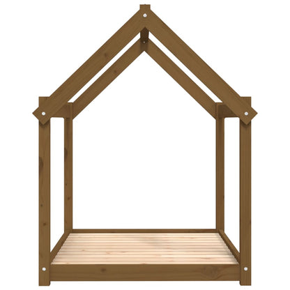 Hondenmand 111x80x100 cm massief grenenhout honingbruin 111 x 80 x 100 cm Honingbruin