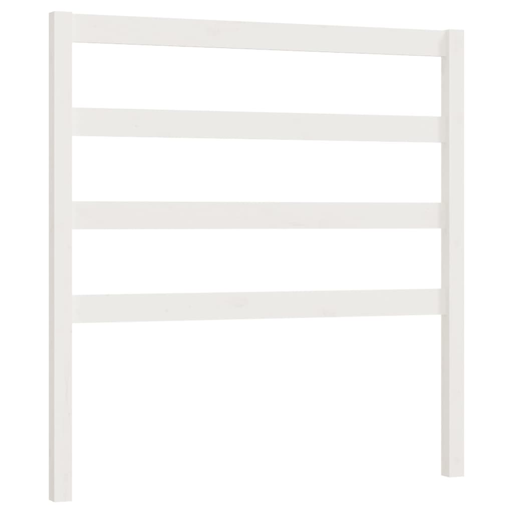 Hoofdbord 95X4X00 Cm Massief Grenenhout 95 x 100 cm Wit