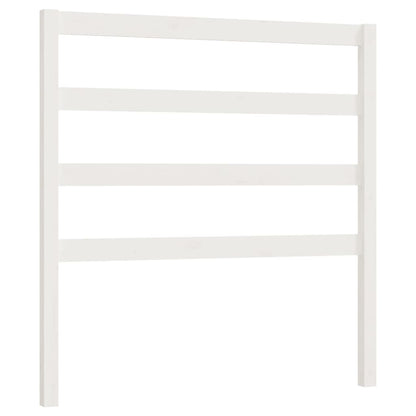 Hoofdbord 95X4X00 Cm Massief Grenenhout 95 x 100 cm Wit