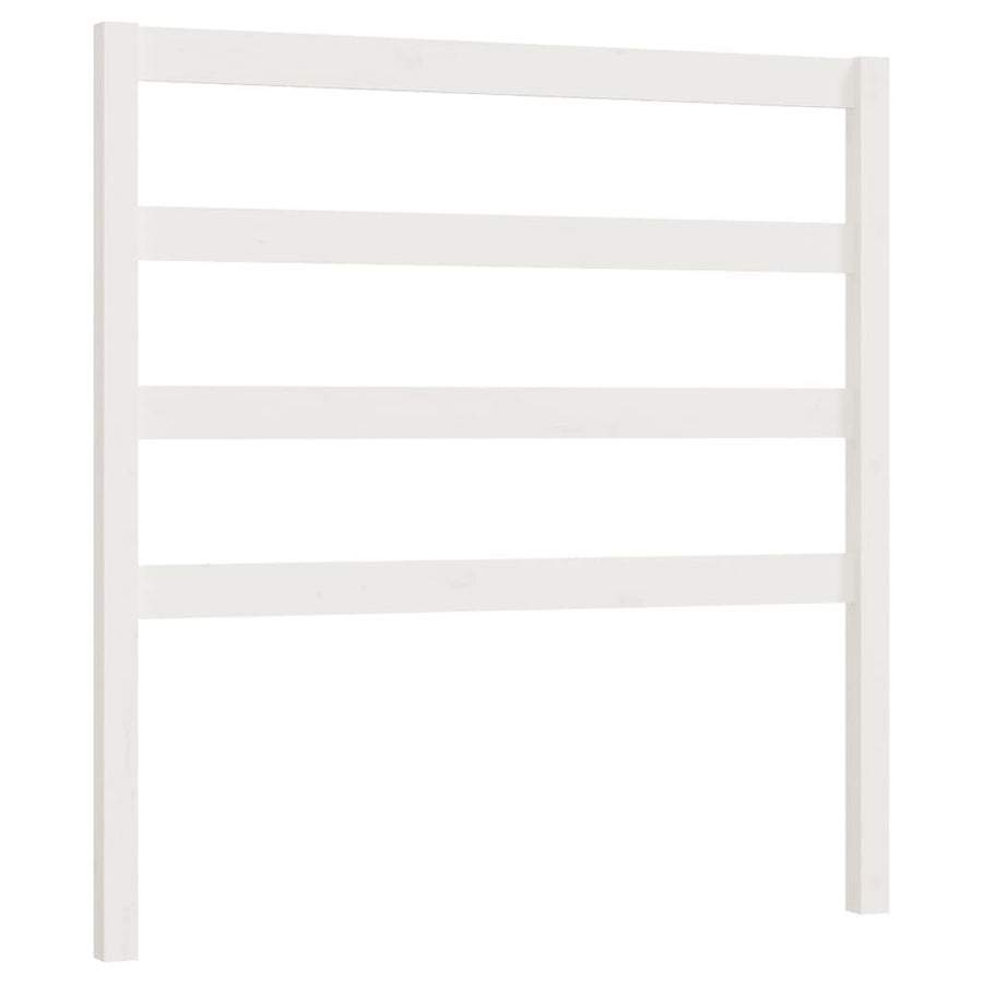 Hoofdbord 95X4X00 Cm Massief Grenenhout 95 x 100 cm Wit