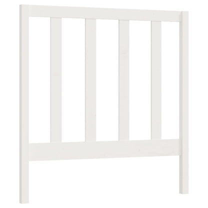 Hoofdbord 95X4X00 Cm Massief Grenenhout 95 x 100 cm Wit