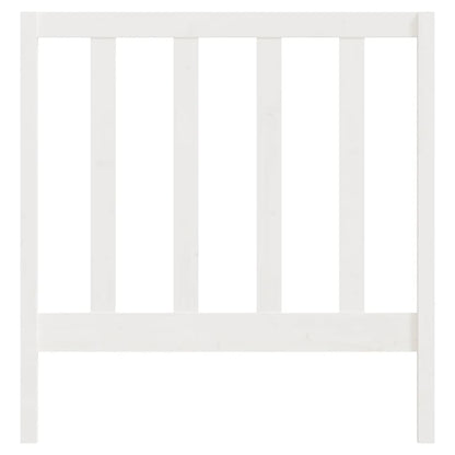 Hoofdbord 95X4X00 Cm Massief Grenenhout 95 x 100 cm Wit