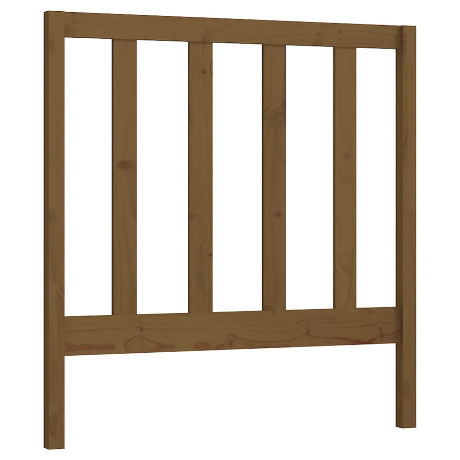Hoofdbord 95X4X00 Cm Massief Grenenhout 95 x 100 cm Honingbruin
