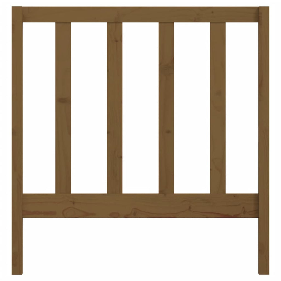 Hoofdbord 95X4X00 Cm Massief Grenenhout 95 x 100 cm Honingbruin