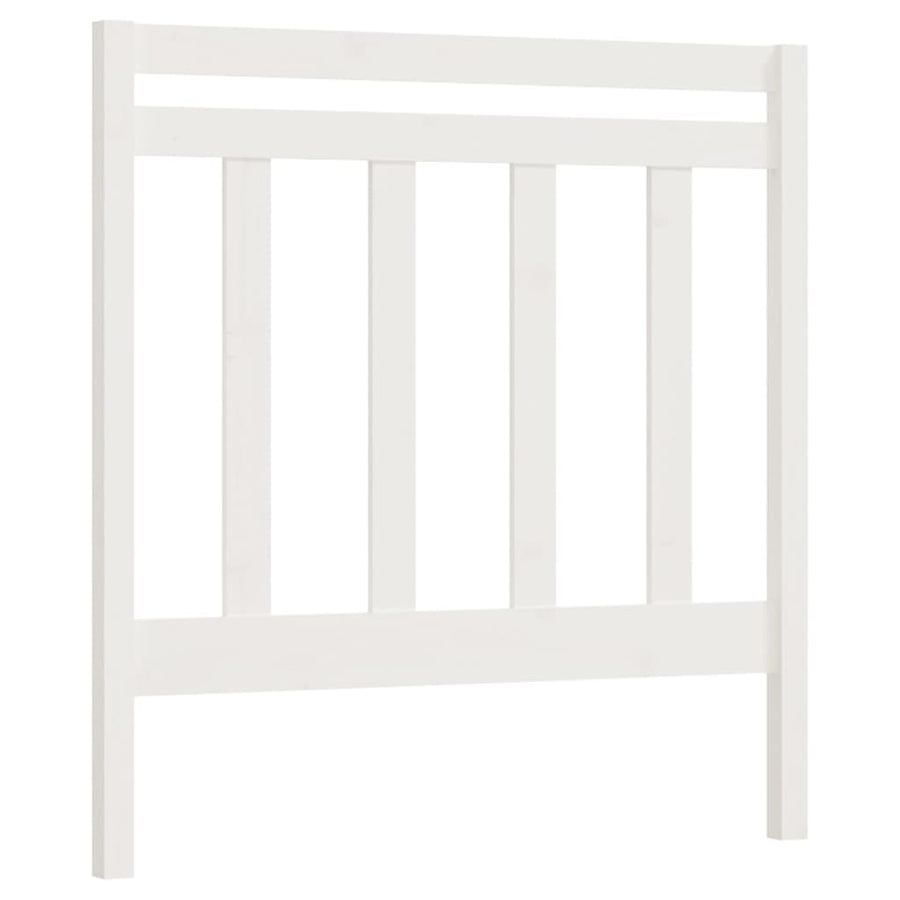 Hoofdbord 95X4X00 Cm Massief Grenenhout 95 x 100 cm Wit