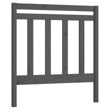 Hoofdbord 95X4X00 Cm Massief Grenenhout 95 x 100 cm Grijs