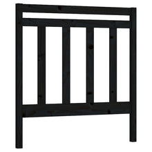 Hoofdbord 95X4X00 Cm Massief Grenenhout 95 x 100 cm Zwart