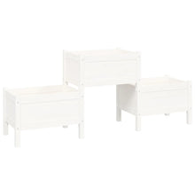 Plantenbak 178,5X44X75 Cm Massief Grenenhout Wit