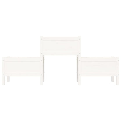Plantenbak 178,5X44X75 Cm Massief Grenenhout Wit