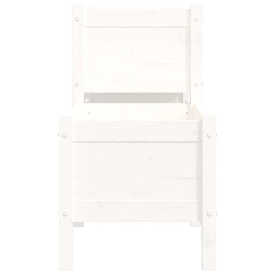 Plantenbak 178,5X44X75 Cm Massief Grenenhout Wit