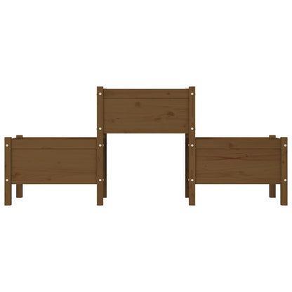 Plantenbak 178,5X44X75 Cm Massief Grenenhout Honingbruin