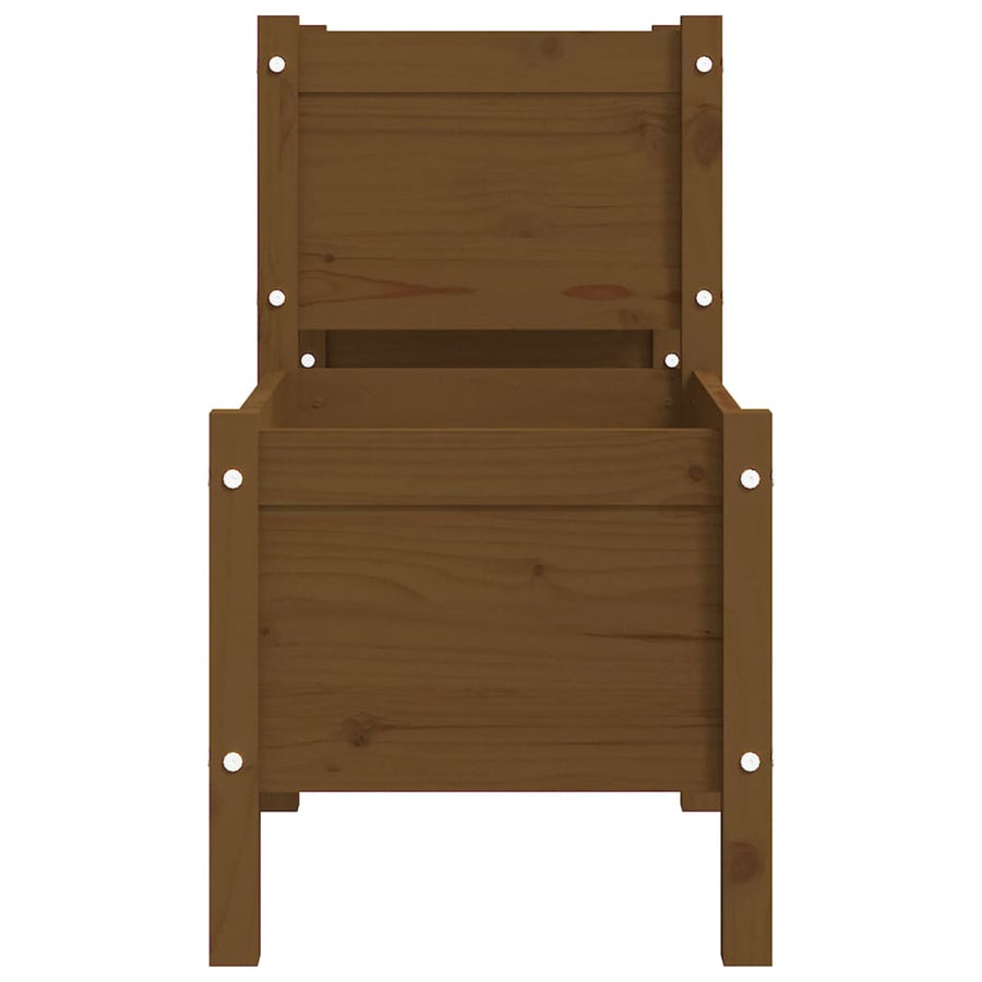 Plantenbak 178,5X44X75 Cm Massief Grenenhout Honingbruin