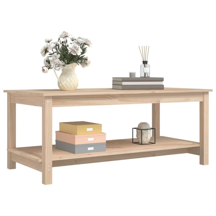 Salontafel 110X55X45 Cm Massief Grenenhout