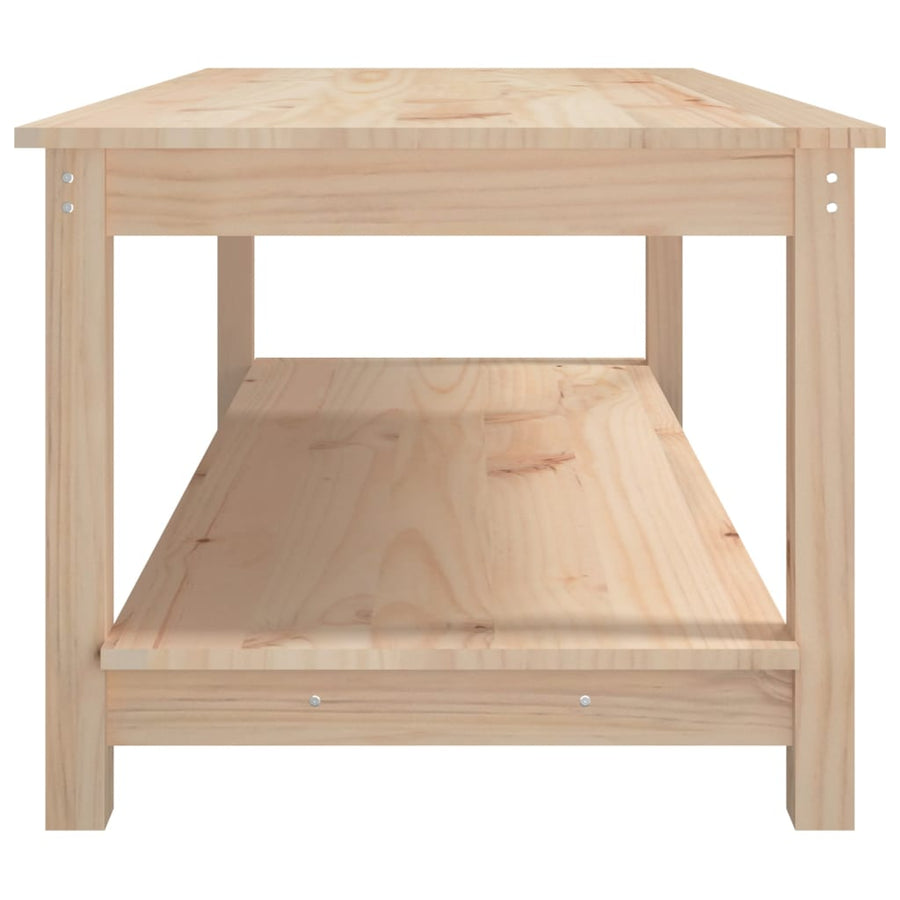 Salontafel 110X55X45 Cm Massief Grenenhout