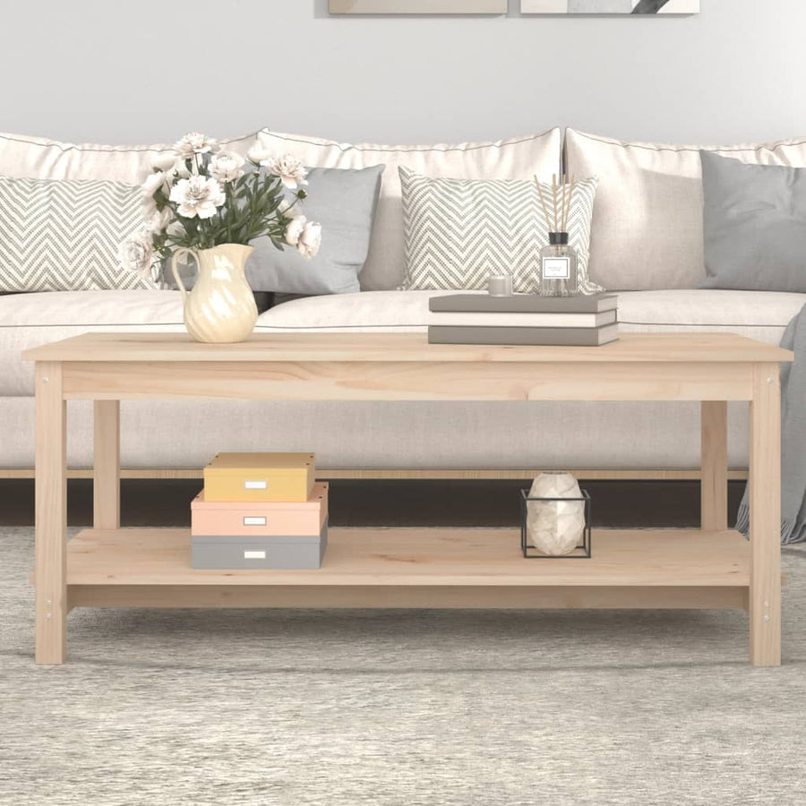 Salontafel 110X55X45 Cm Massief Grenenhout