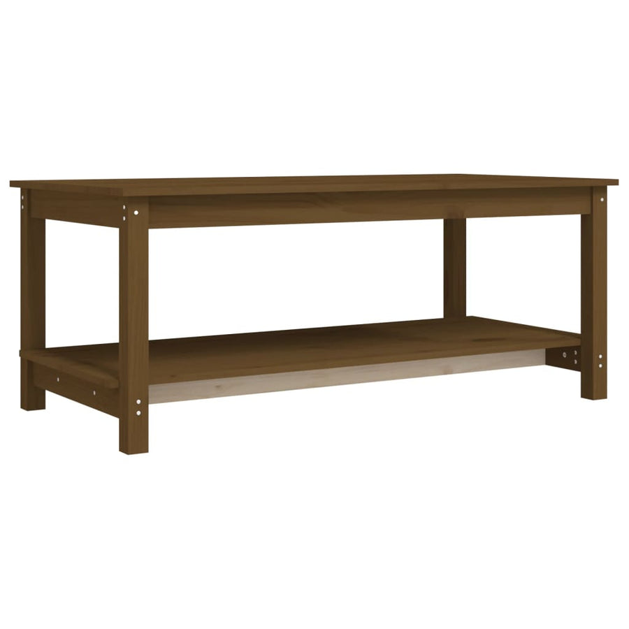 Salontafel 110x55x45 cm massief grenenhout honingbruin 110 x 55 x 45 cm Honingbruin