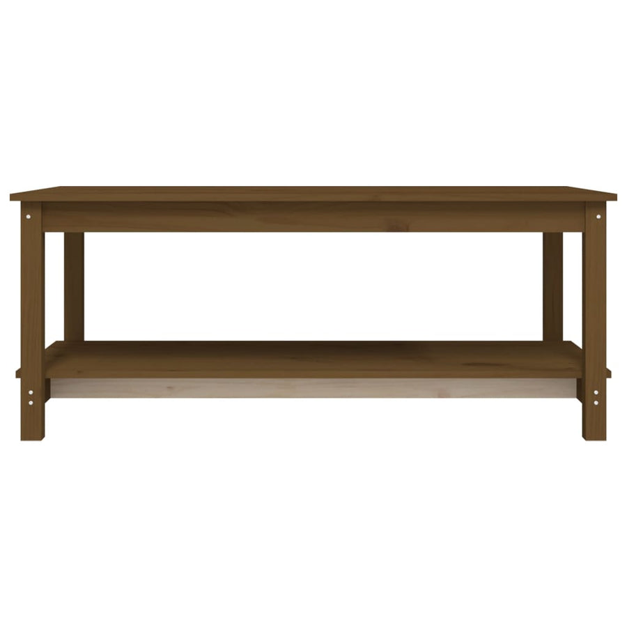 Salontafel 110x55x45 cm massief grenenhout honingbruin 110 x 55 x 45 cm Honingbruin