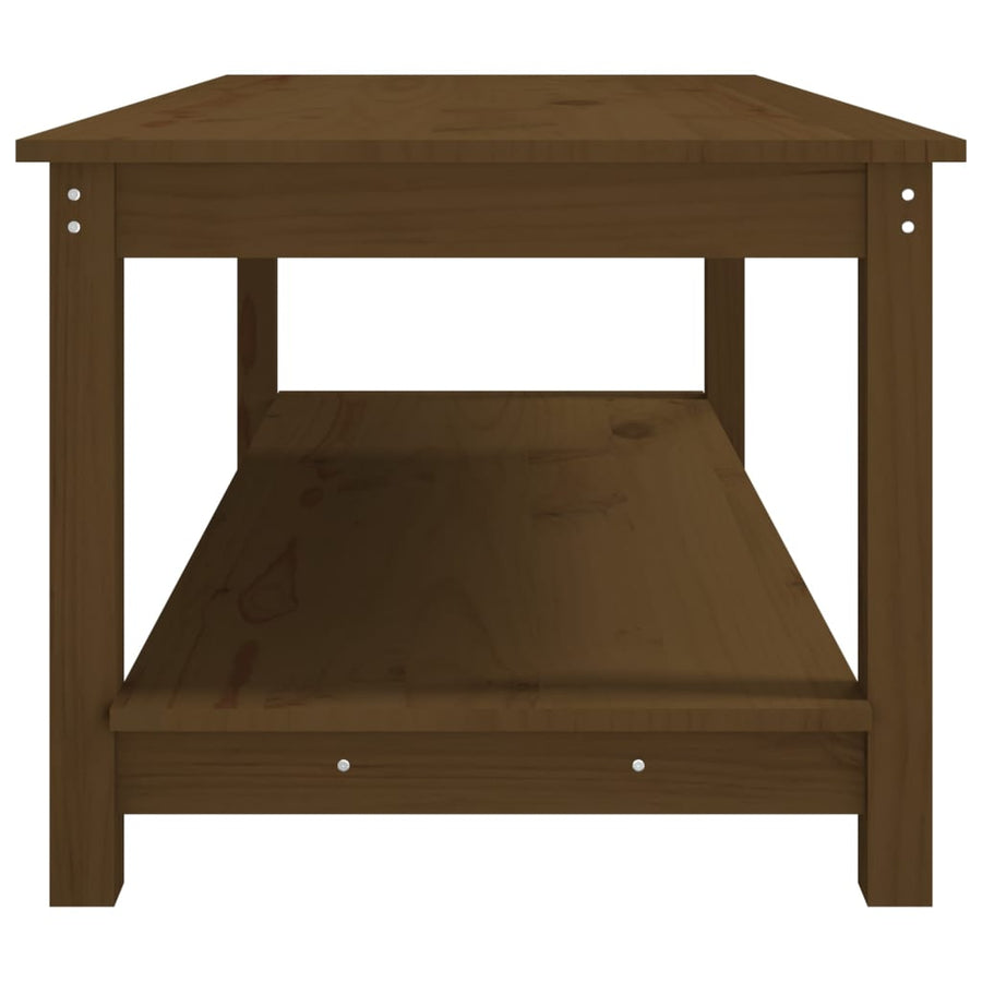 Salontafel 110x55x45 cm massief grenenhout honingbruin 110 x 55 x 45 cm Honingbruin