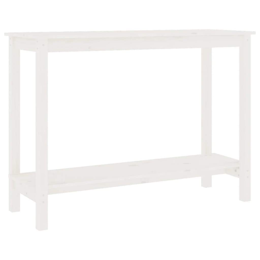 Wandtafel 110X40X80 Cm Massief Grenenhout Wit
