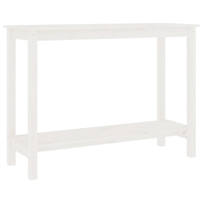 Wandtafel 110X40X80 Cm Massief Grenenhout Wit
