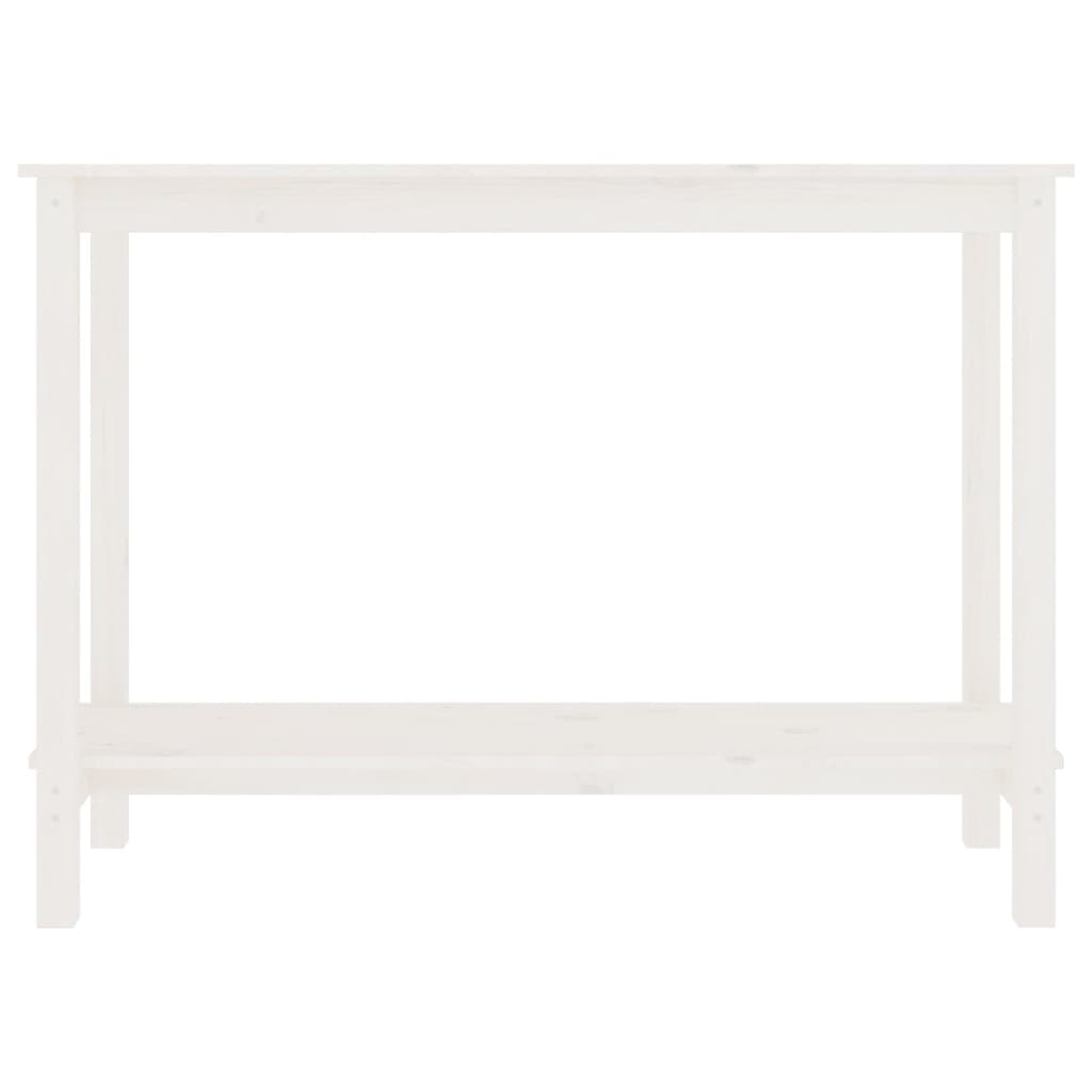 Wandtafel 110X40X80 Cm Massief Grenenhout Wit