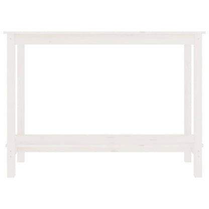 Wandtafel 110X40X80 Cm Massief Grenenhout Wit