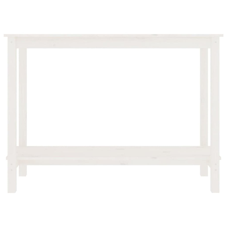 Wandtafel 110X40X80 Cm Massief Grenenhout Wit