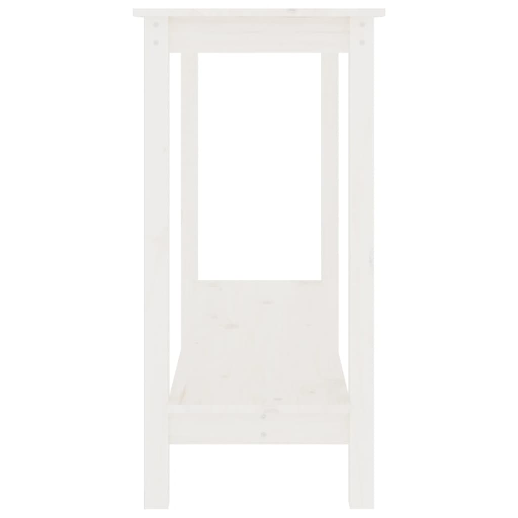 Wandtafel 110X40X80 Cm Massief Grenenhout Wit