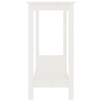 Wandtafel 110X40X80 Cm Massief Grenenhout Wit