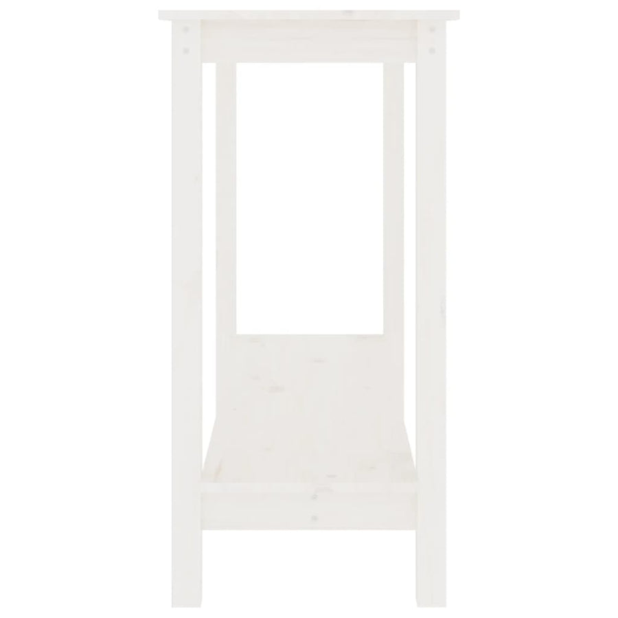 Wandtafel 110X40X80 Cm Massief Grenenhout Wit