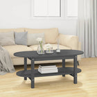 Coffee table 110x55x45 cm solid pine grey