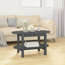 Salontafel Massief Grenenhout 80 x 45 x 45 cm Grijs