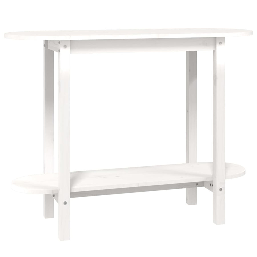Wandtafel 110X40X80 Cm Massief Grenenhout Wit