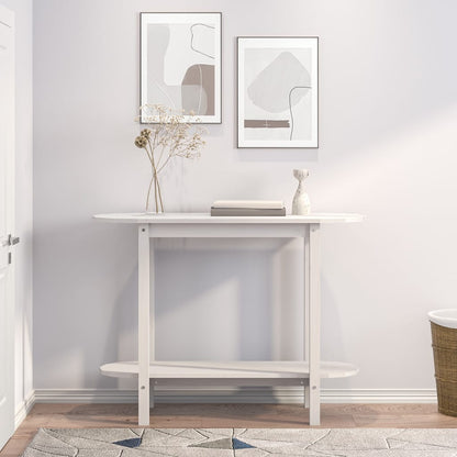 Wandtafel 110X40X80 Cm Massief Grenenhout Wit