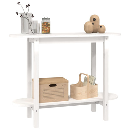 Wandtafel 110X40X80 Cm Massief Grenenhout Wit
