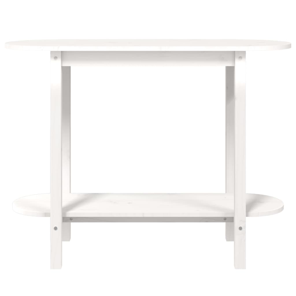 Wandtafel 110X40X80 Cm Massief Grenenhout Wit