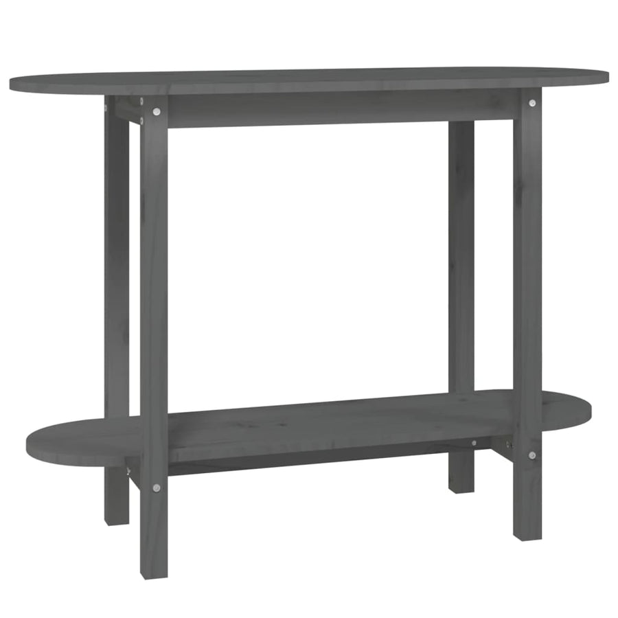 Wandtafel 0X40X80 Cm Massief Grenenhout Grijs