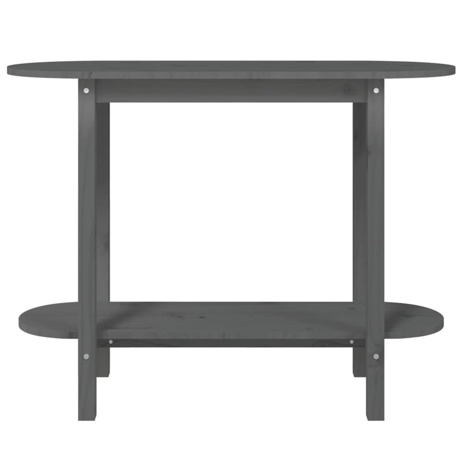 Wandtafel 0X40X80 Cm Massief Grenenhout Grijs