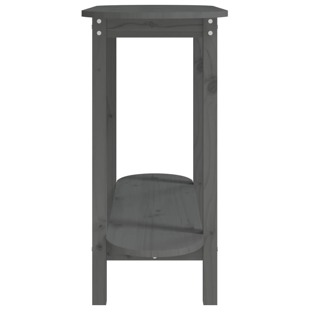 Wandtafel 0X40X80 Cm Massief Grenenhout Grijs