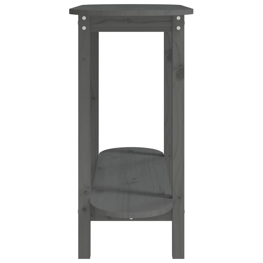 Wandtafel 0X40X80 Cm Massief Grenenhout Grijs