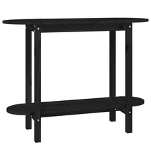 Wandtafel 110X40X80 Cm Massief Grenenhout Zwart