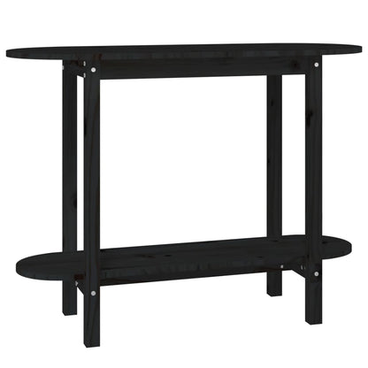 Wandtafel 110X40X80 Cm Massief Grenenhout Zwart