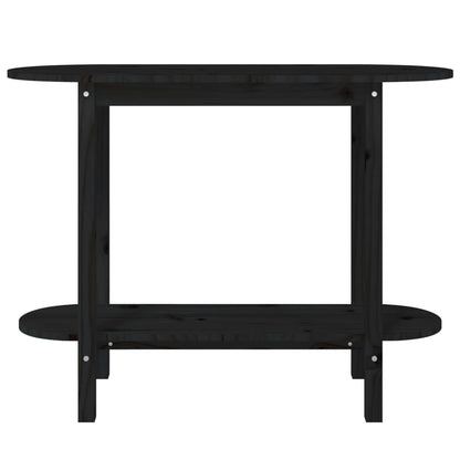 Wandtafel 110X40X80 Cm Massief Grenenhout Zwart