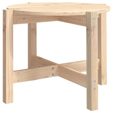 Salontafel Ø 62,5X45 Cm Massief Grenenhout Ø 62.5 x 45 cm Naturel