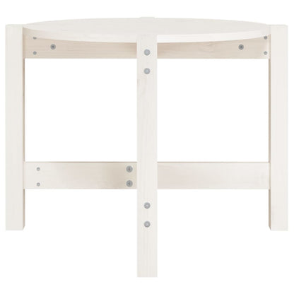 Salontafel Ø62,5X45 Cm Massief Grenenhout Ø 62.5 x 45 cm Wit